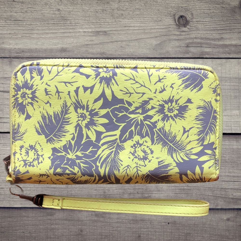 Target Yellow and Gray Wallet with Strap 3/$15